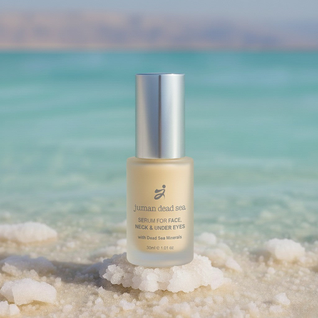 Sérum Visage, Cou & Contour des Yeux – Riche en Minéraux de la Mer Morte